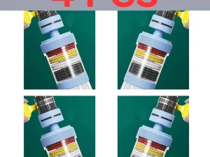 360 Degree Rotatable 6 Layers Water Filter Tap (4PCS)