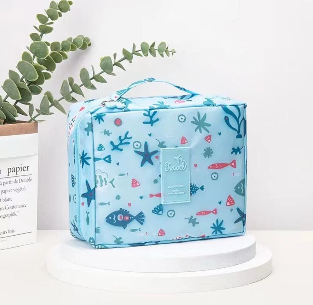 Makeup Organizer Bag ( Sky Blue )